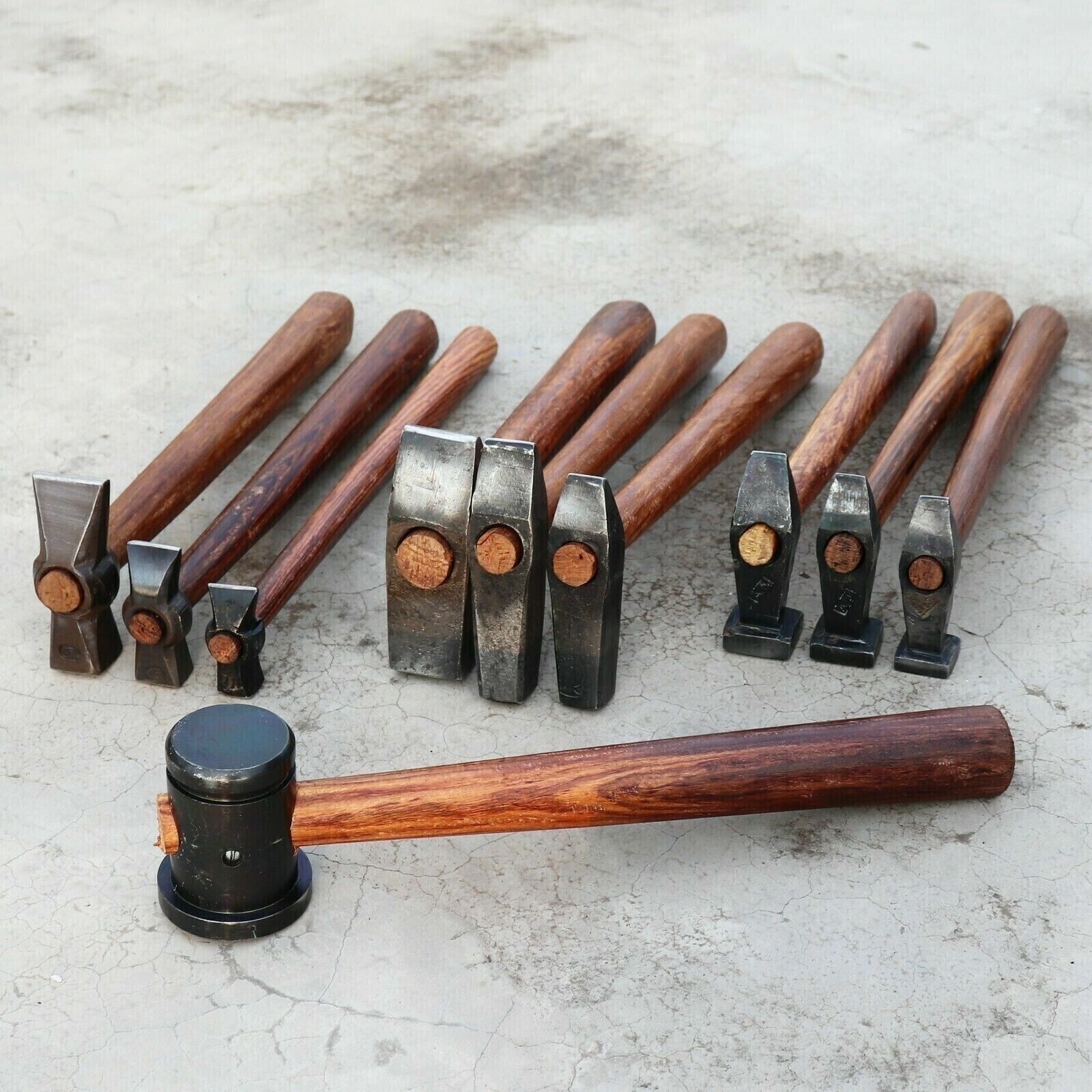 New Heavy Small Set of 10 Black Iron Hammer Blacksmith Useful Best Item