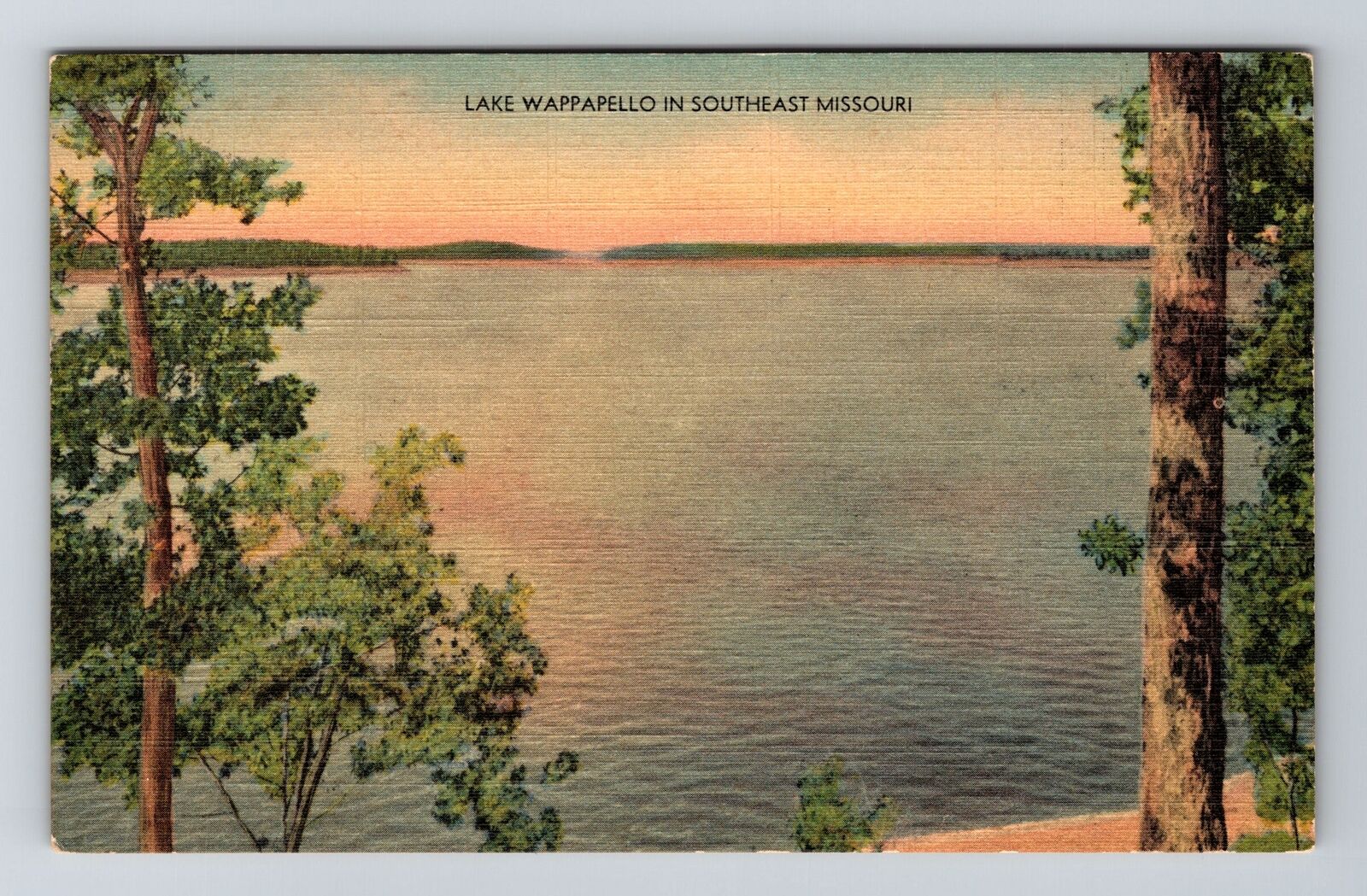 Poplar Bluff MO-Missouri, Lake Wappapelo, Vintage Postcard