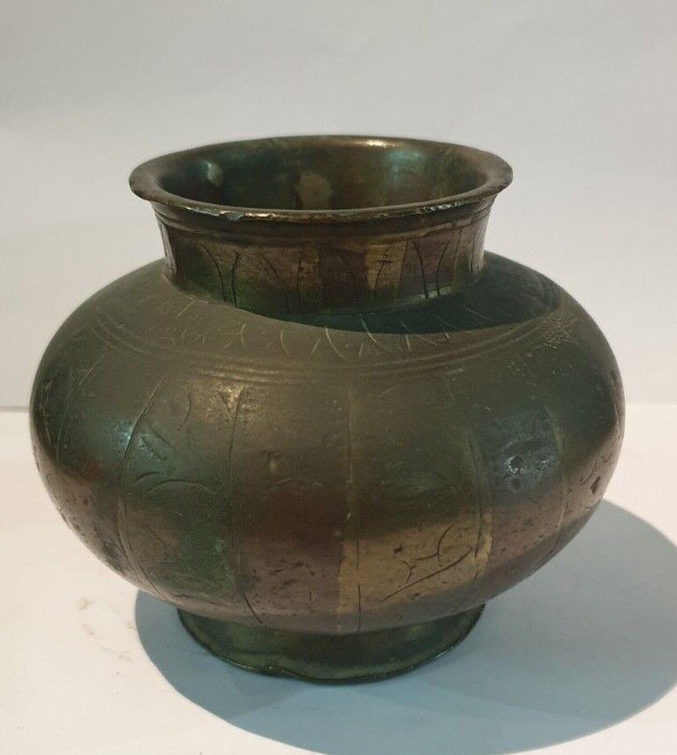 Antique Water Pot Indian Rare Ganga Jamun Home Decor Collectibles Rare