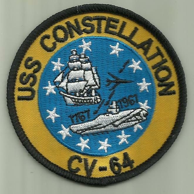 CV-64 USS CONSTELLATION U.S.NAVY PATCH 3\