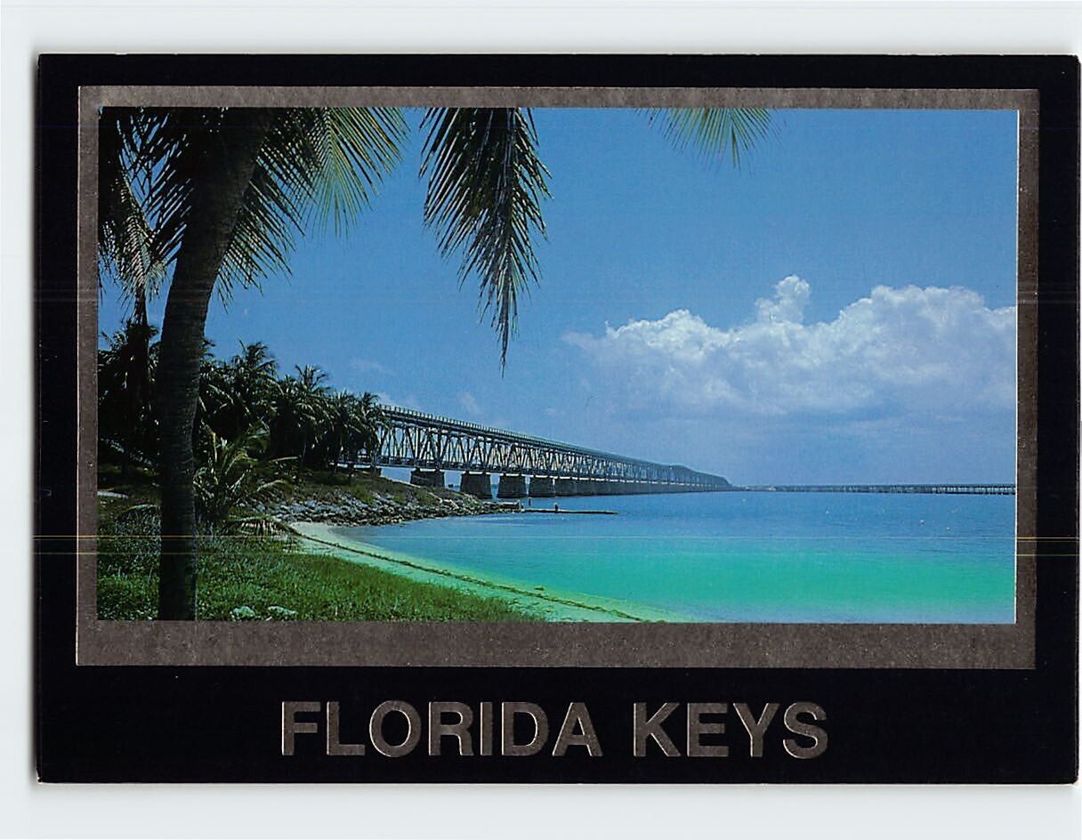 Postcard Ocean Bridges and Beaches Florida Keys USA