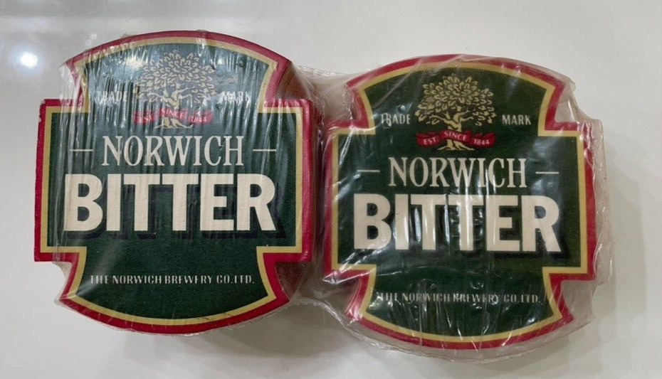 Norwich Bitter coaster vintage 1986 lot pack of almost 100