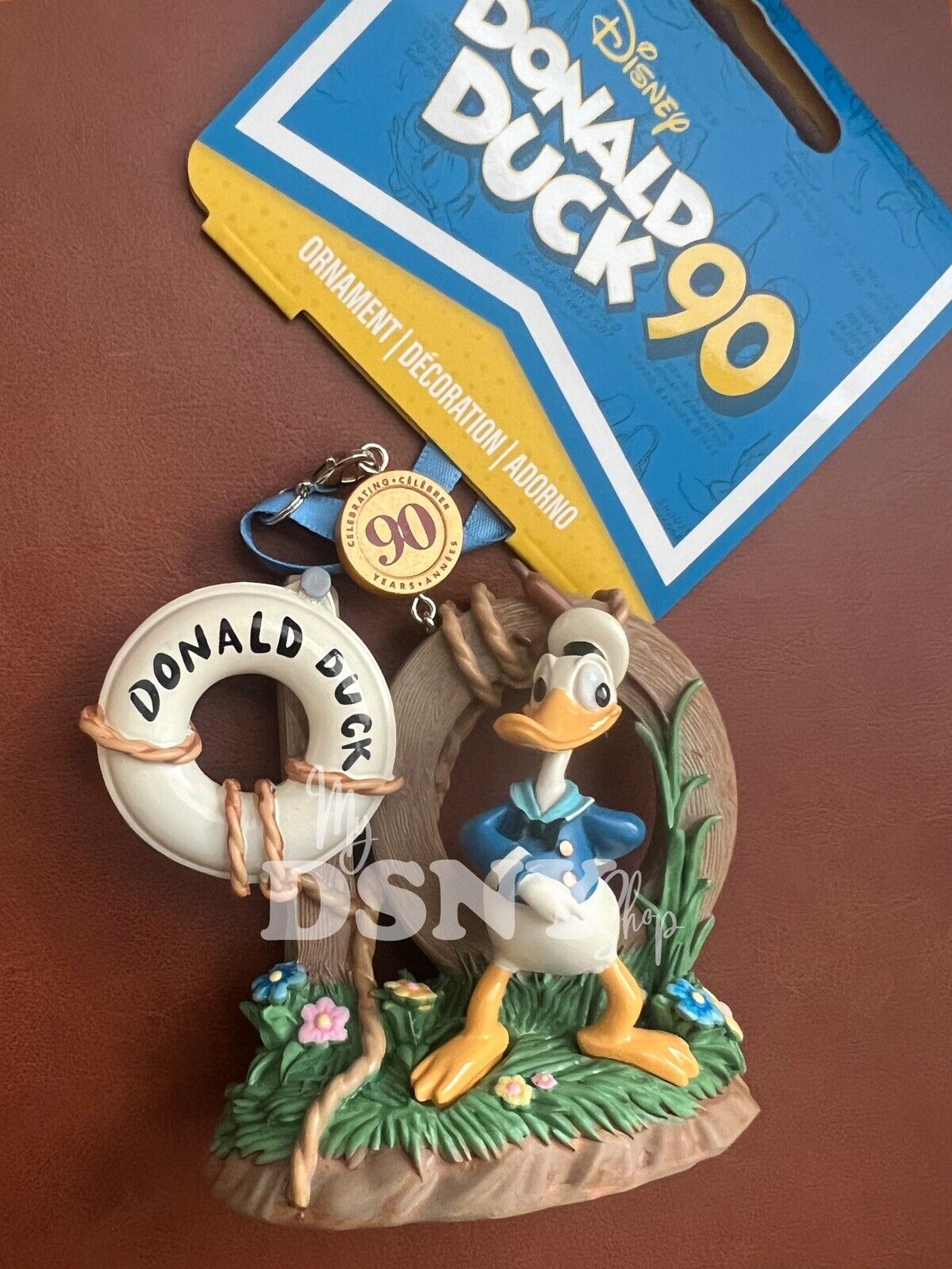 2024 Disney Parks Donald Duck 90th Anniversary Christmas Ornament New.