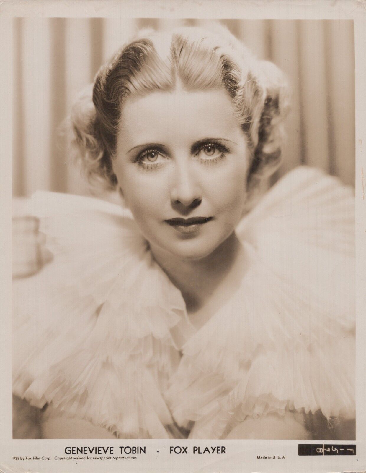 Genevieve Tobin (1935) 🎬⭐ Hollywood beauty  - Stunning Portrait Photo K 164