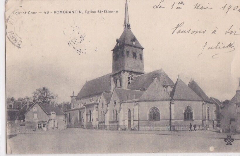 CPA 41 SOLOGNE approx. Salbris Mennetou/Dear ROMORANTINE Church of St Etienne 1904