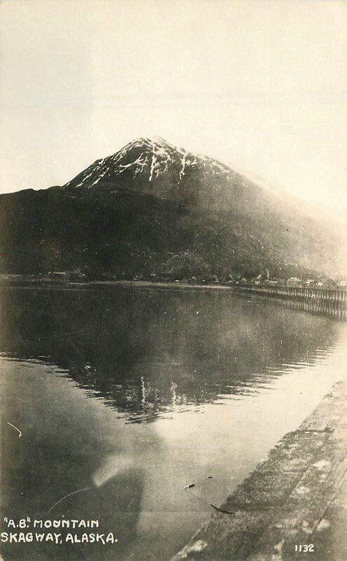 Alaska Skagway AB Mountain #1132 C-1910 RPPC Photo Postcard 22-6836