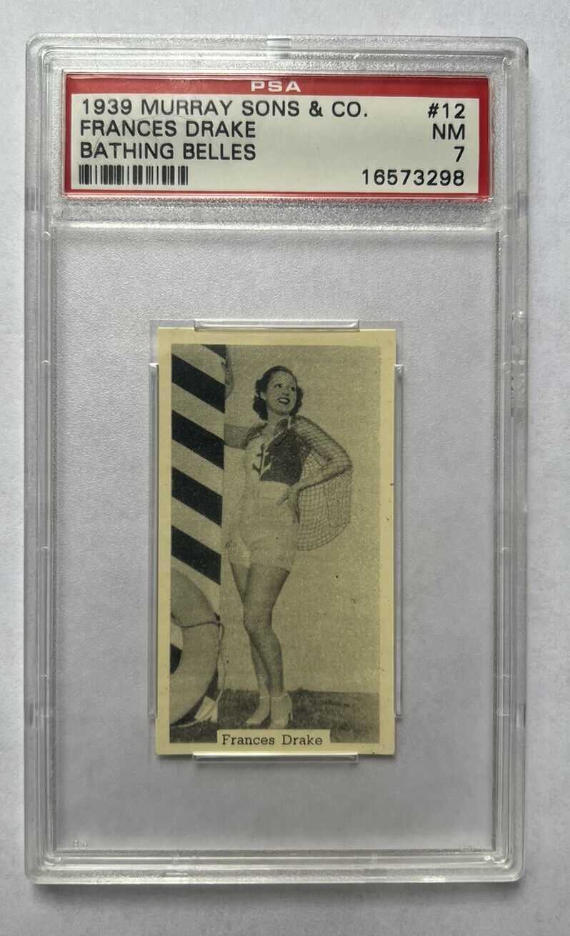 1939 Murray Sons & Co #12 Frances Drake Bathing Belles PSA 7 NM Actress