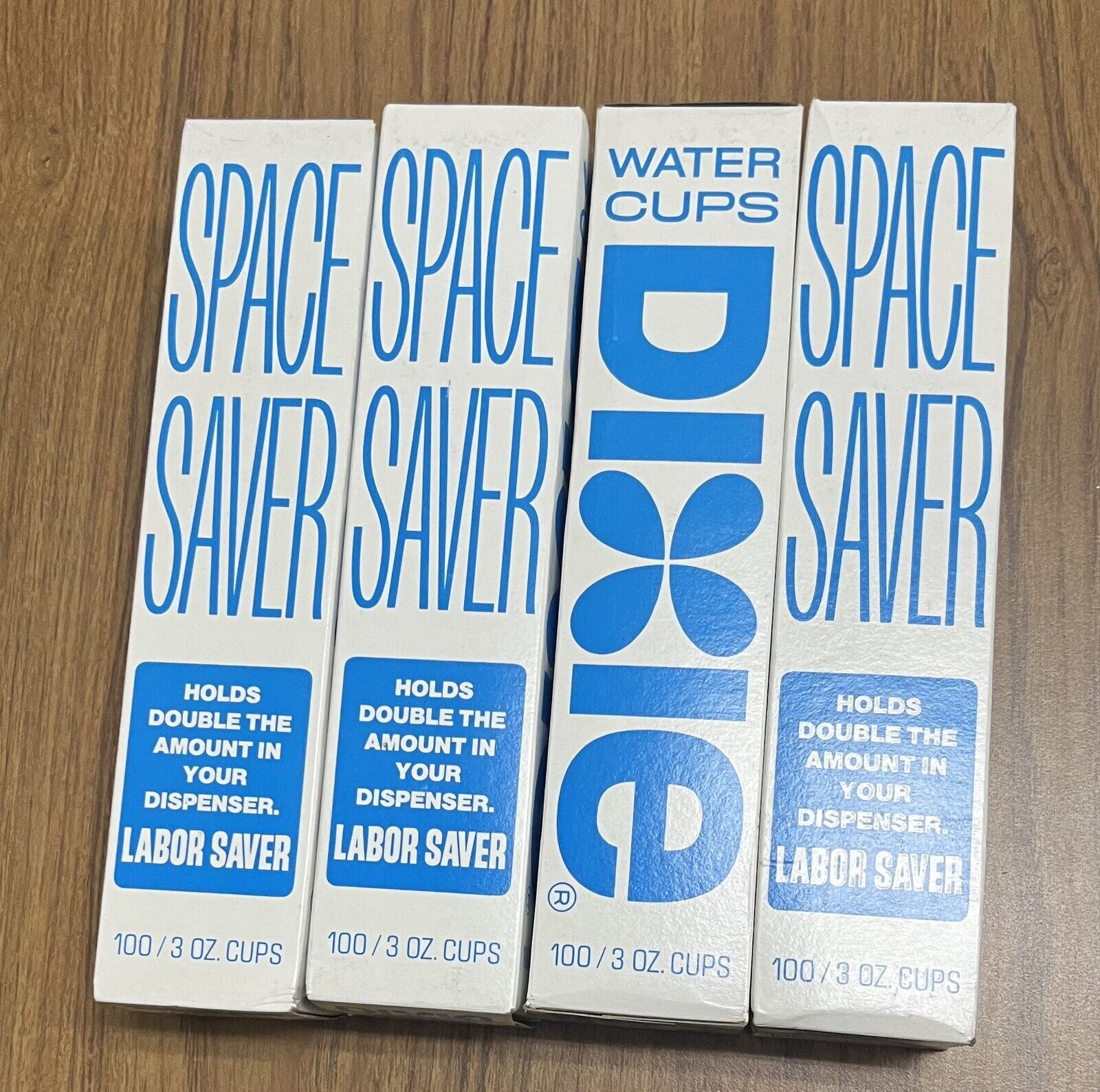 Vintage Dixie Water Cups 100 Count/Box Small 3 oz In Box Qty 4 Boxes