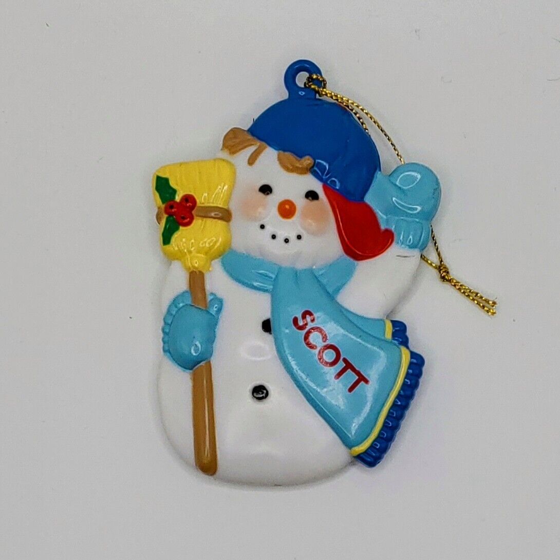 Snow Boy Scott Christmas Holiday Ornament