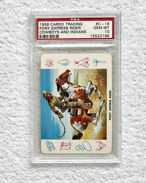 1958 R754-1958 Cardo Trading - Leaf Brands - Card # C-16 - PSA 10 GEM MINT