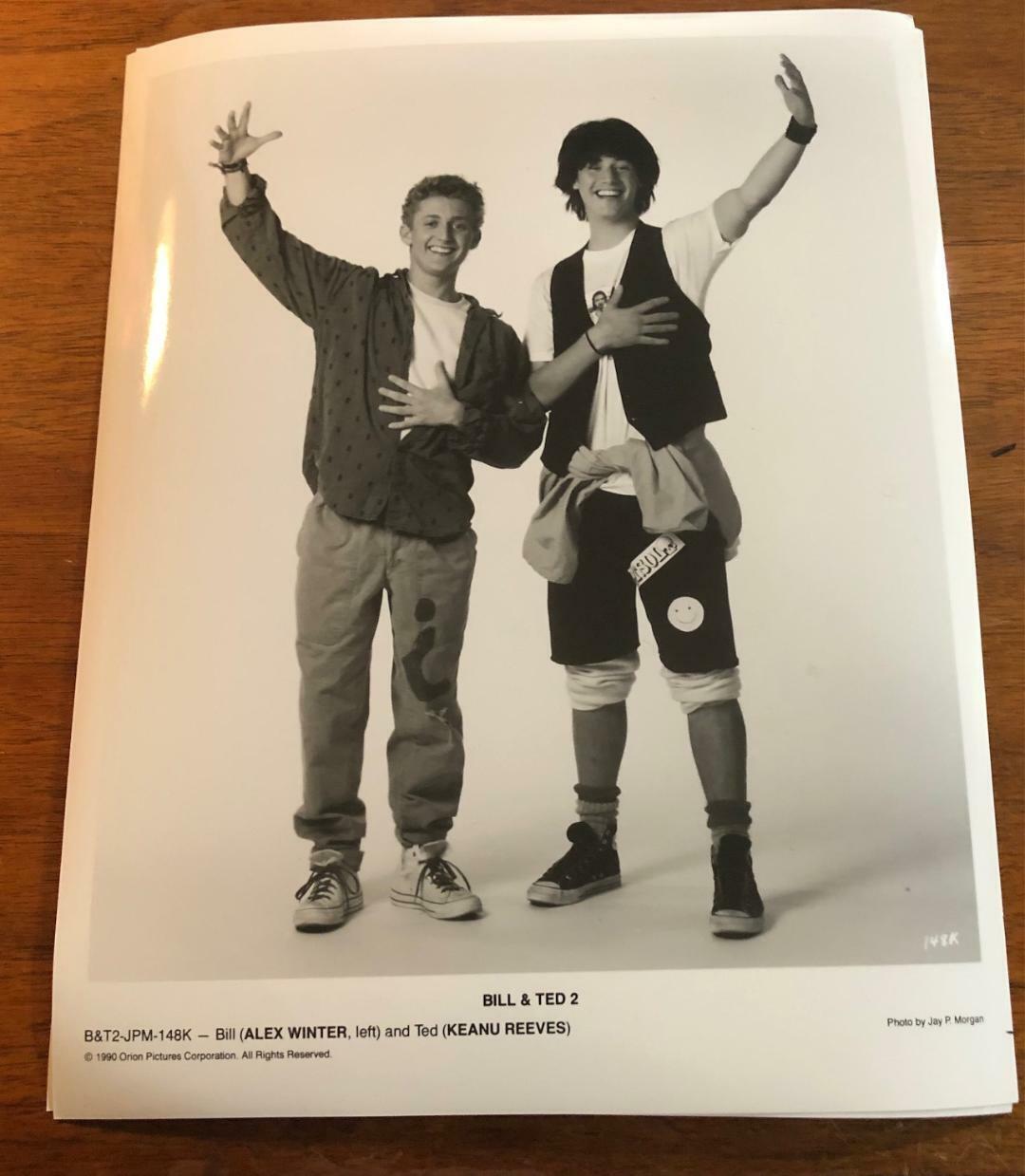Bill & Ted 2 - 1990 Original Movie Press Photo Publicity Still Keanu Reeves