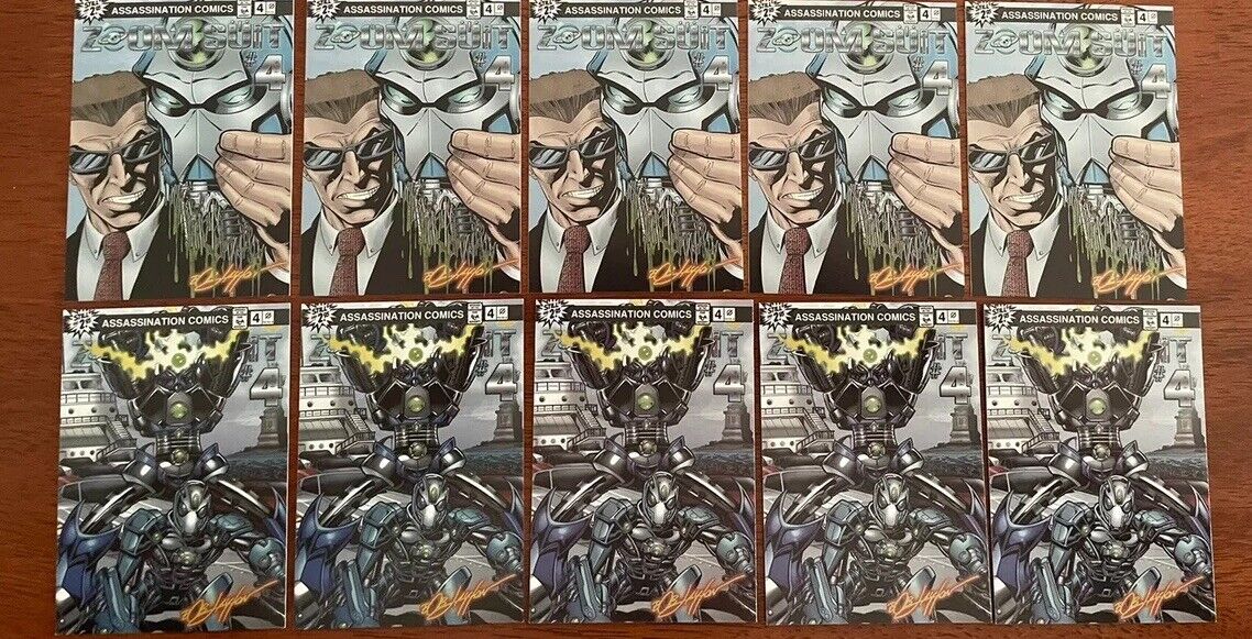 Lot With 10 Card From Zoom Suit Superverse Assassination Comic