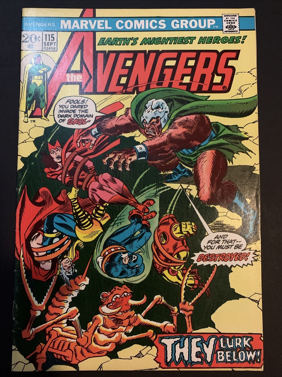 Avengers #115 John Romita Cover VF- Marvel 1973