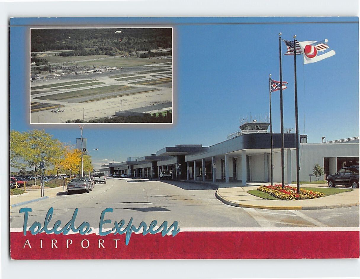 Postcard Toledo Express Airport Ohio USA