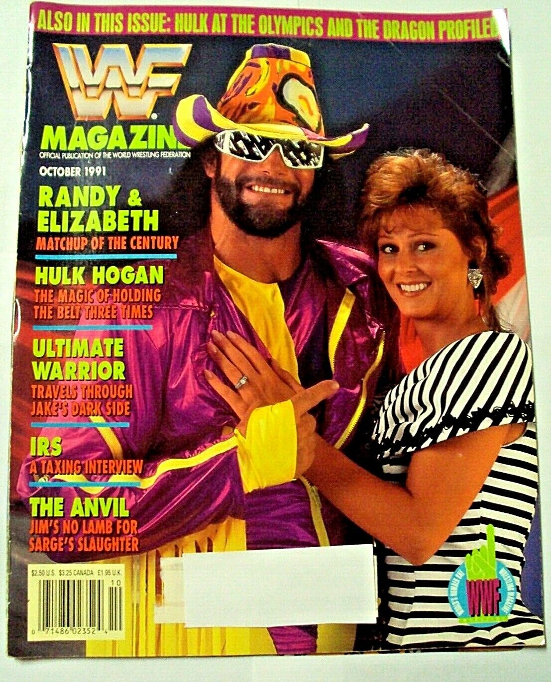 1991 October WWE WWF WRESTLING MAGAZINE MACHO MAN SAVAGE QUEEN ELIZABETH