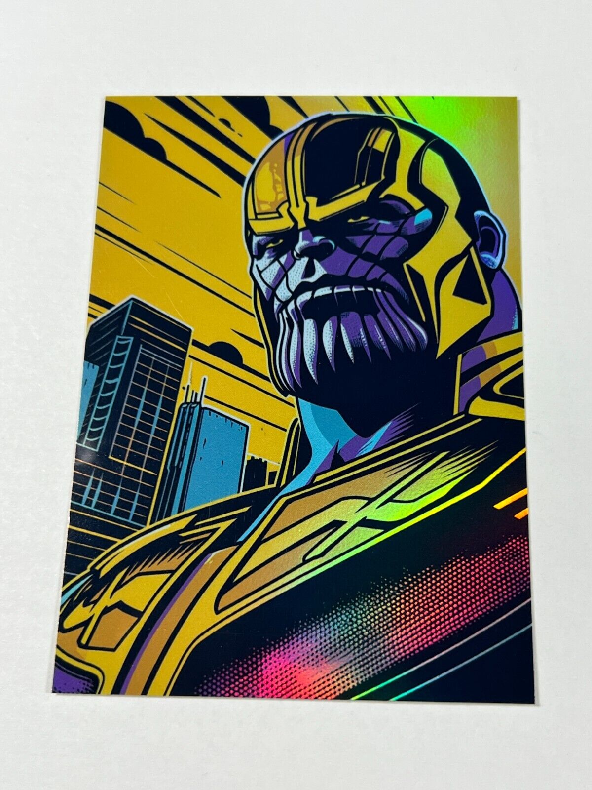Thanos Marvel 1/1 Holo Original Art Custom Card Signed By Robert Camacho