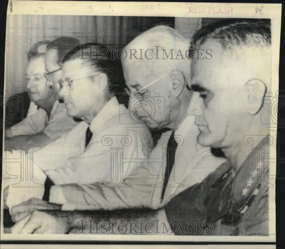 1967 Press Photo Top Commanders of United Forces in Vietnam war confer in Saigon