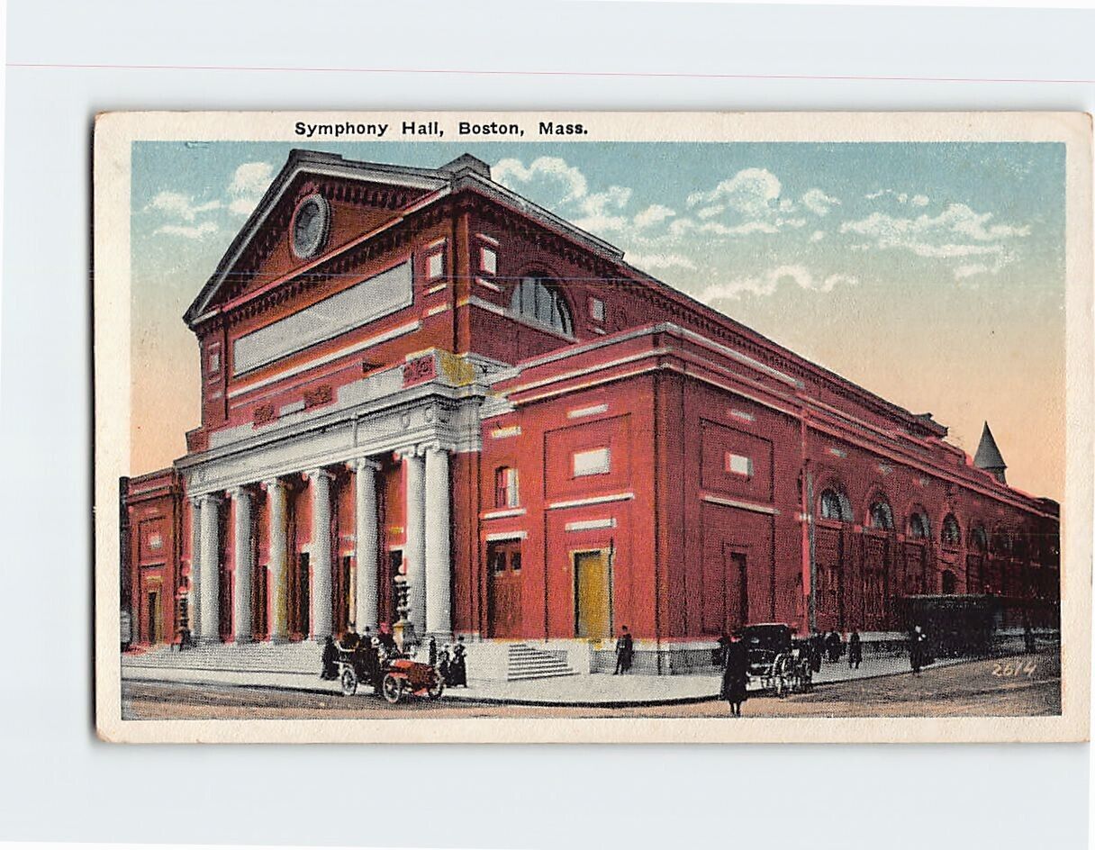 Postcard Symphony Hall Boston Massachusetts USA