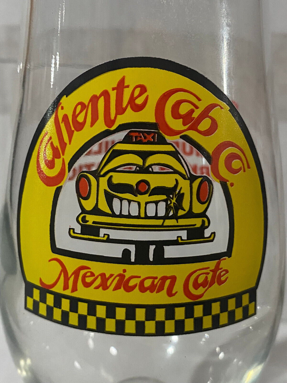 CALIENTE CAB COMPANY  NEW YORK MEXICAN CAFE HURRICANE COCKTAIL GLASS