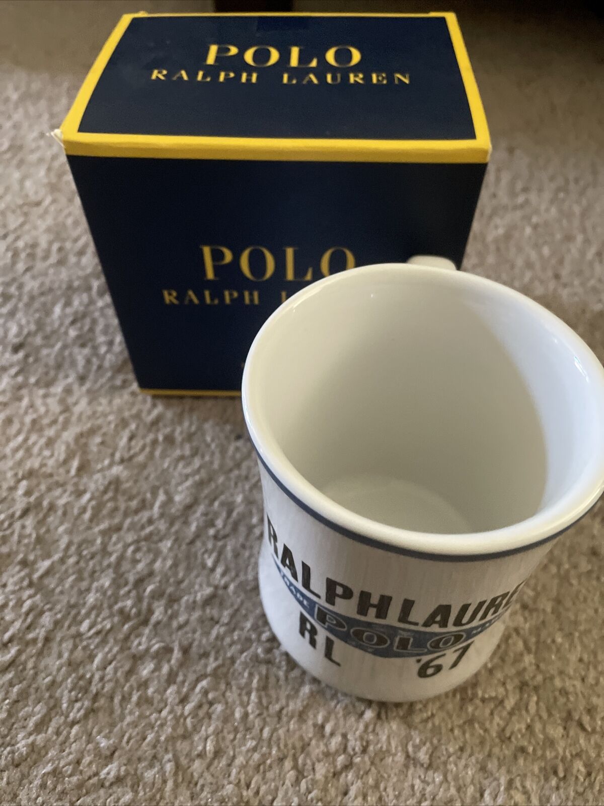 Ralph Lauren Polo Mug Classic Design New In Box