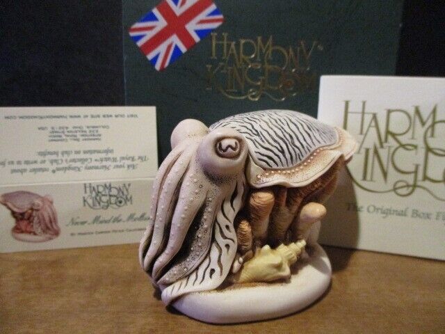 Harmony Kingdom Never Mind the Mollusc Cuttlefish Sea Creature UK Made RARE