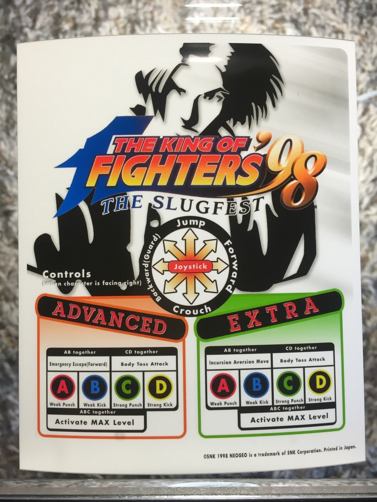 King Of Fighters \'98 (1998) Neo Geo Mini Arcade Marquee