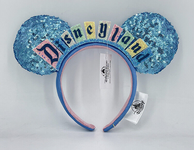 US Disneyland Marquee Sign Headband 2022 Mickey Disney Parks Ears Happiest Place