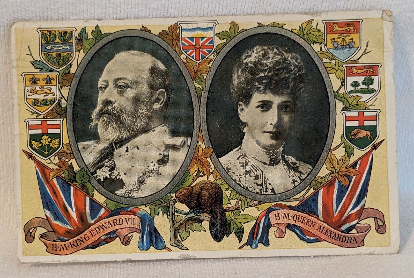 Postcard England HM King Edward VII HM Queen Alexandra 1910 A13