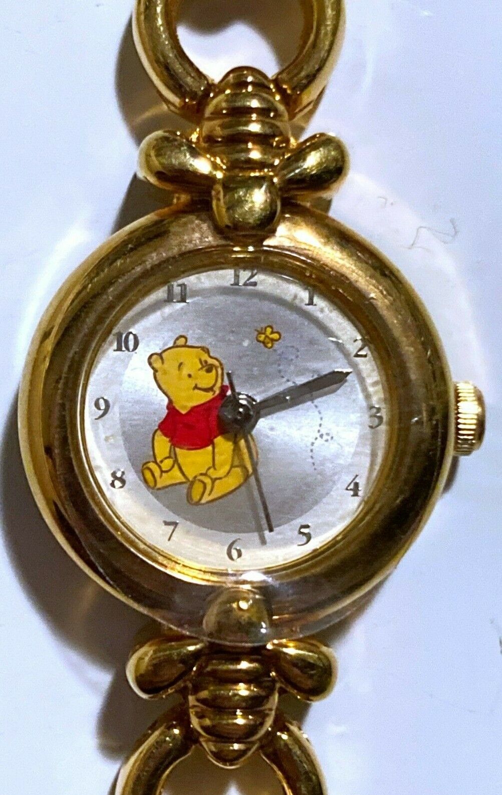 Winnie The Pooh Disney Seiko Sii Watch MU0205 Gold Tone Honey Bee Links Original