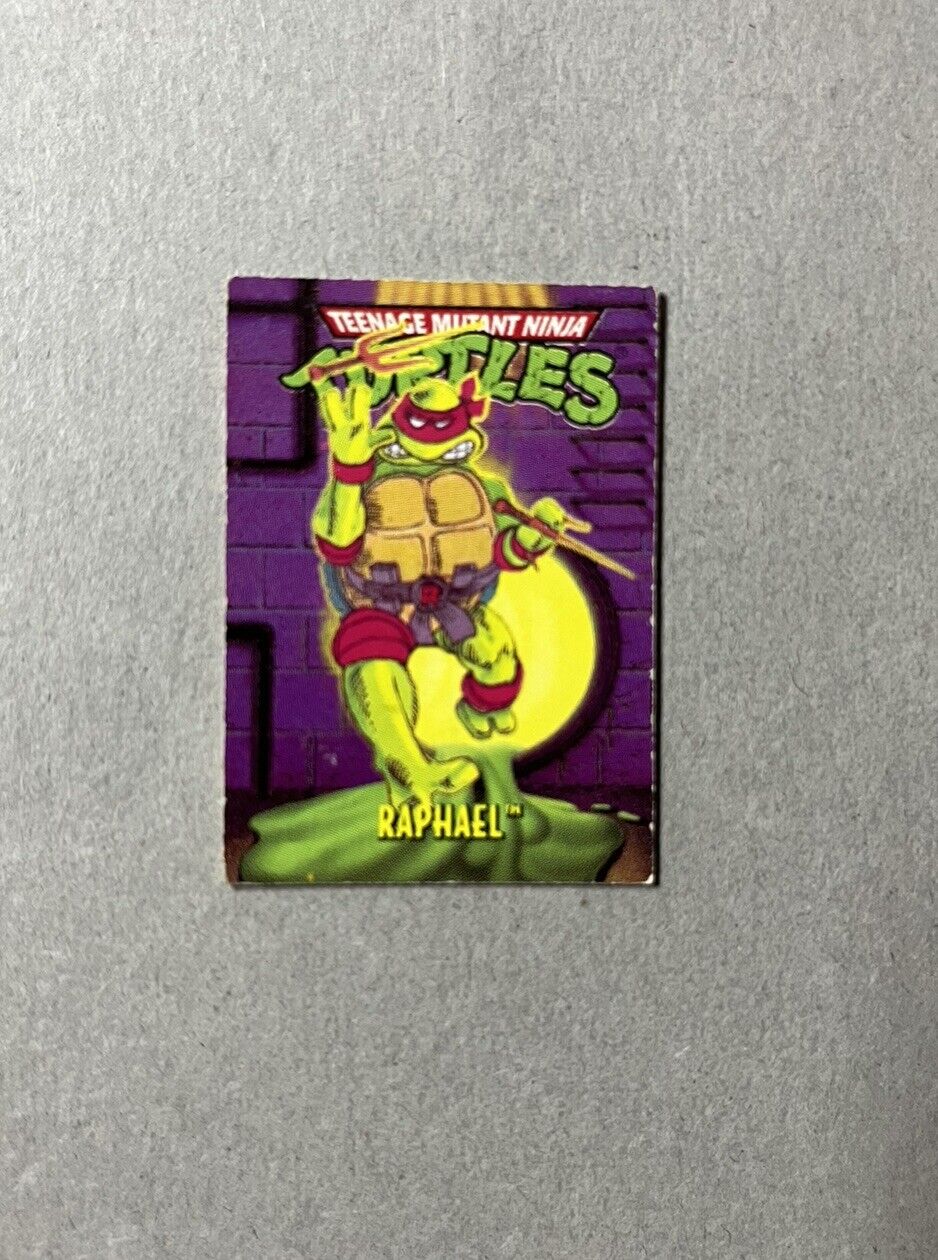 1994 Mini Mutants TMNT Raphael Teenage Mutant Ninja Turtle Mini Card Playmates