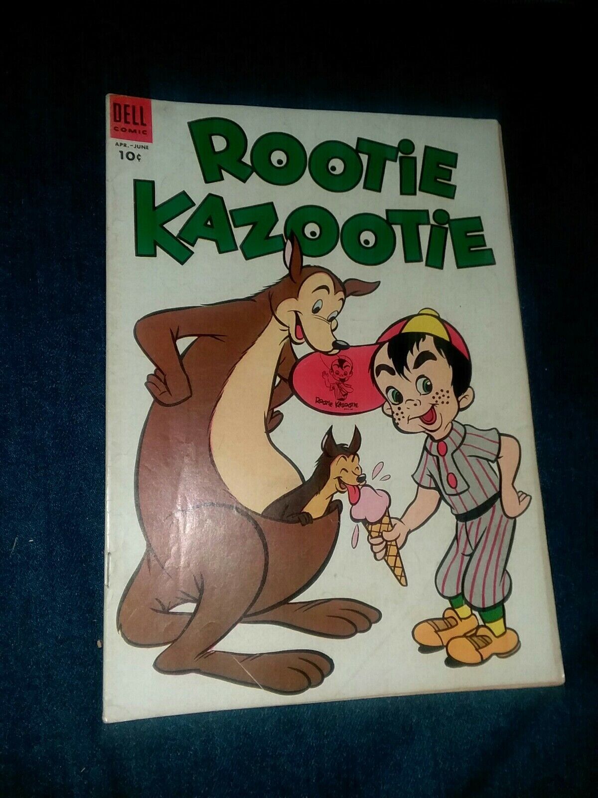 Rootie Kazootie #4 dell comics 1954 golden age tv show ice cream/Kangaroo cover