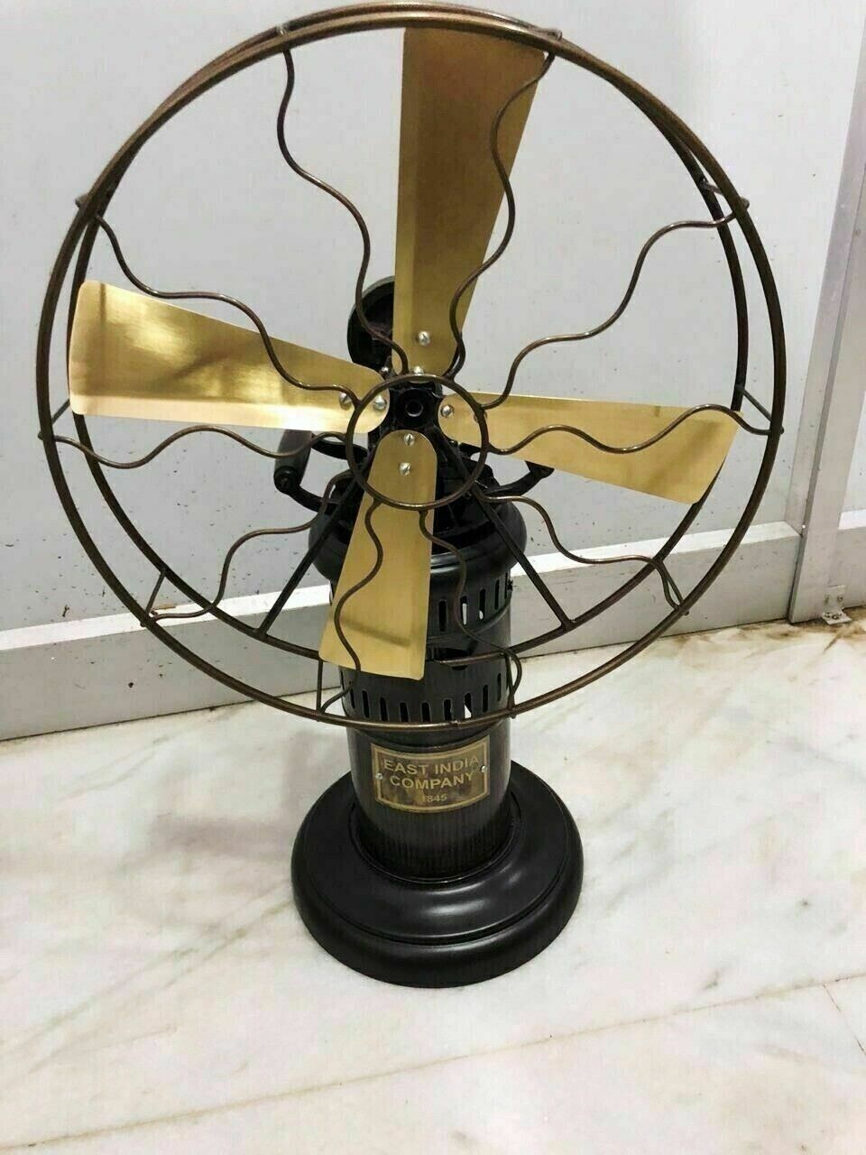 Steam Motor Fan Kerosene Oil Operated Working Table Collectibles Museum