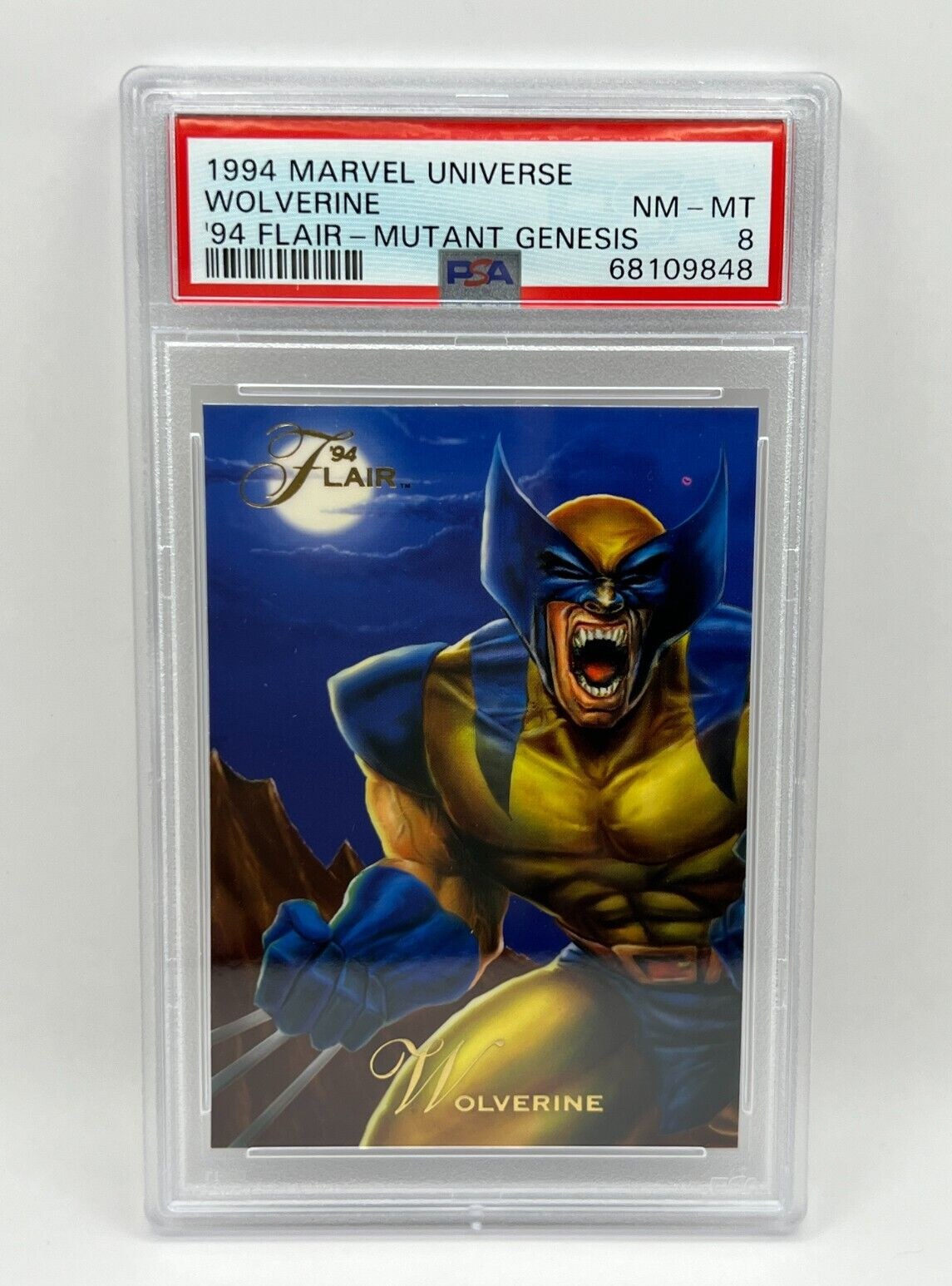 1994 Flair Marvel Universe Mutant Genesis Wolverine PSA 8 MINT