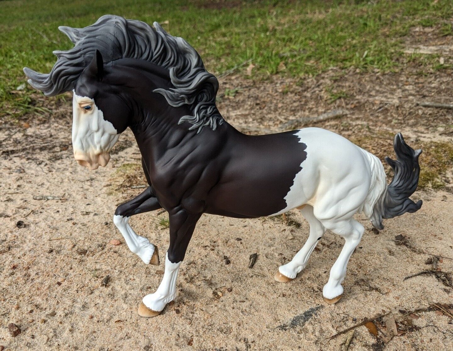Breyer Traditional Horse • Custom Fireheart • CM Silver Bay Splash Pinto 