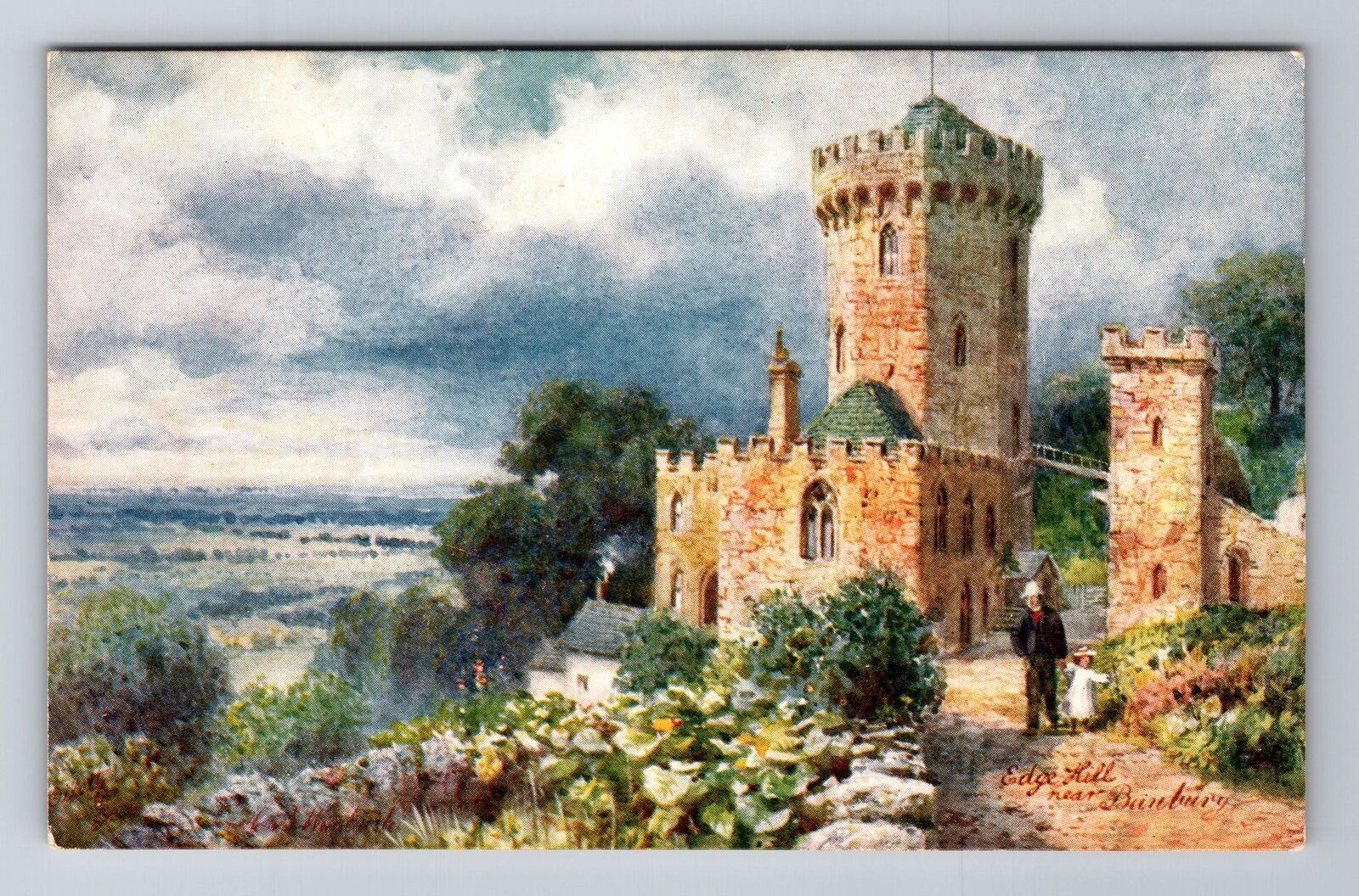 Oxfordshire, Edge Hill near Banbury, Vintage Souvenir Postcard