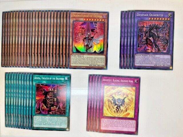 Yugioh - Competitive Despian/Branded Deck + Extra Deck *Ready to Play*