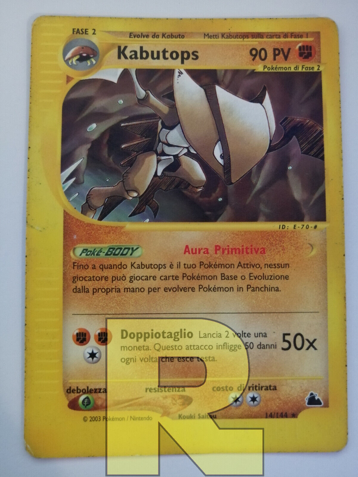 Kabutops Skyridge 14/144 Rare Pokemon Italian Good