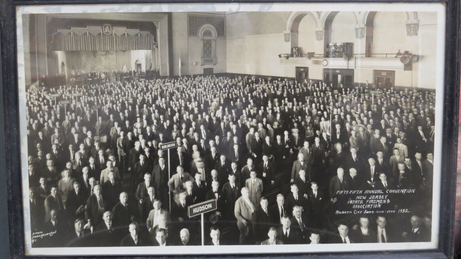 Vintage 1932 Photo by Fred Hess & Son.  Antique Pre WW2 Era Wall Art. NEW JERSEY