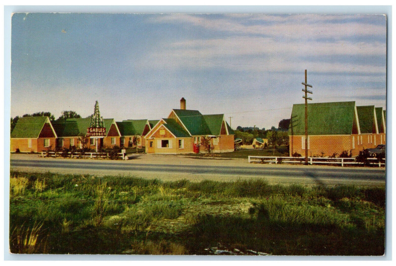 c1950\'s Evergreen Gables Lodge Idaho Falls Idaho ID Vintage Unposted Postcard