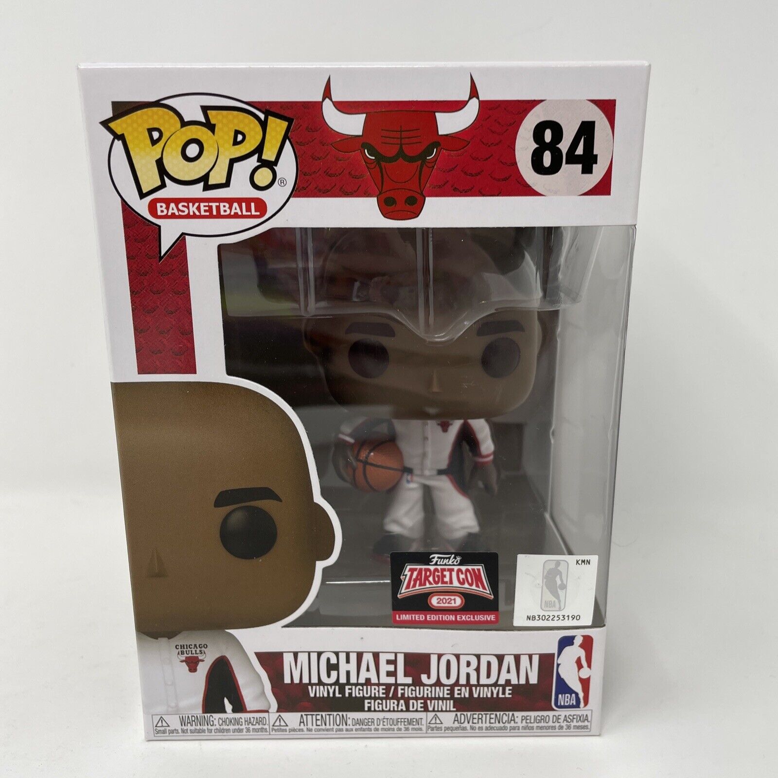 Funko Pop Basketball Target Con 2021 Michael Jordan 84 with Protector 