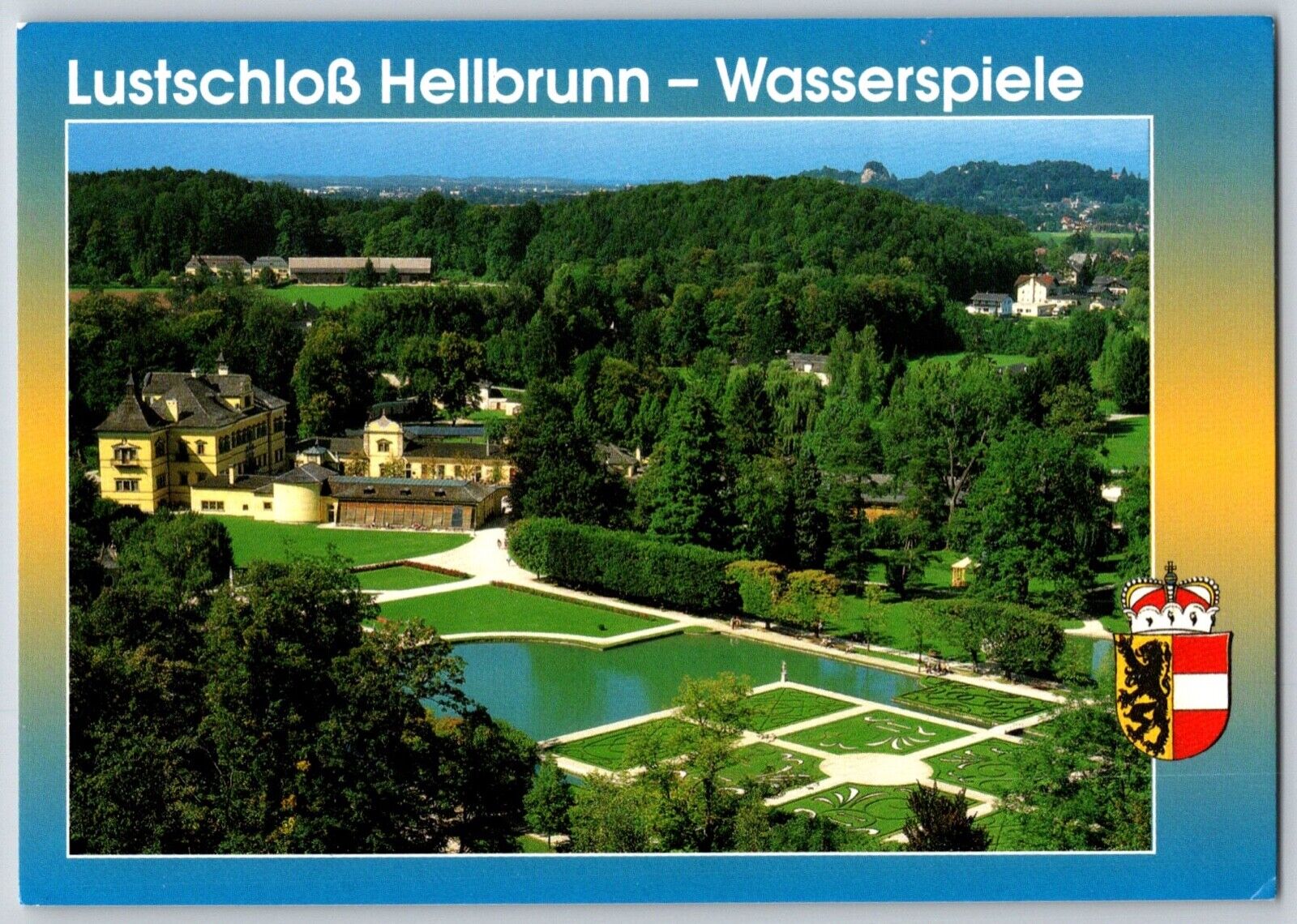 Postcard Austria Lustschloss Hellbrunn Buildings 