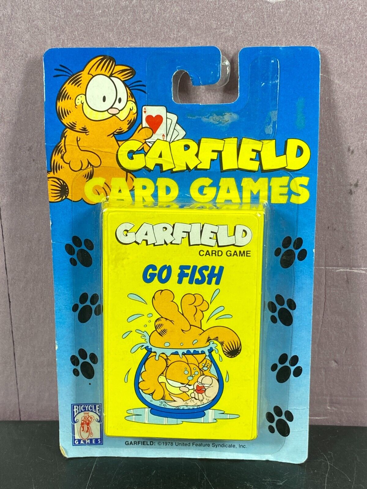 Garfield Vintage 1978 Card Game Go Fish New Bicycle Games
