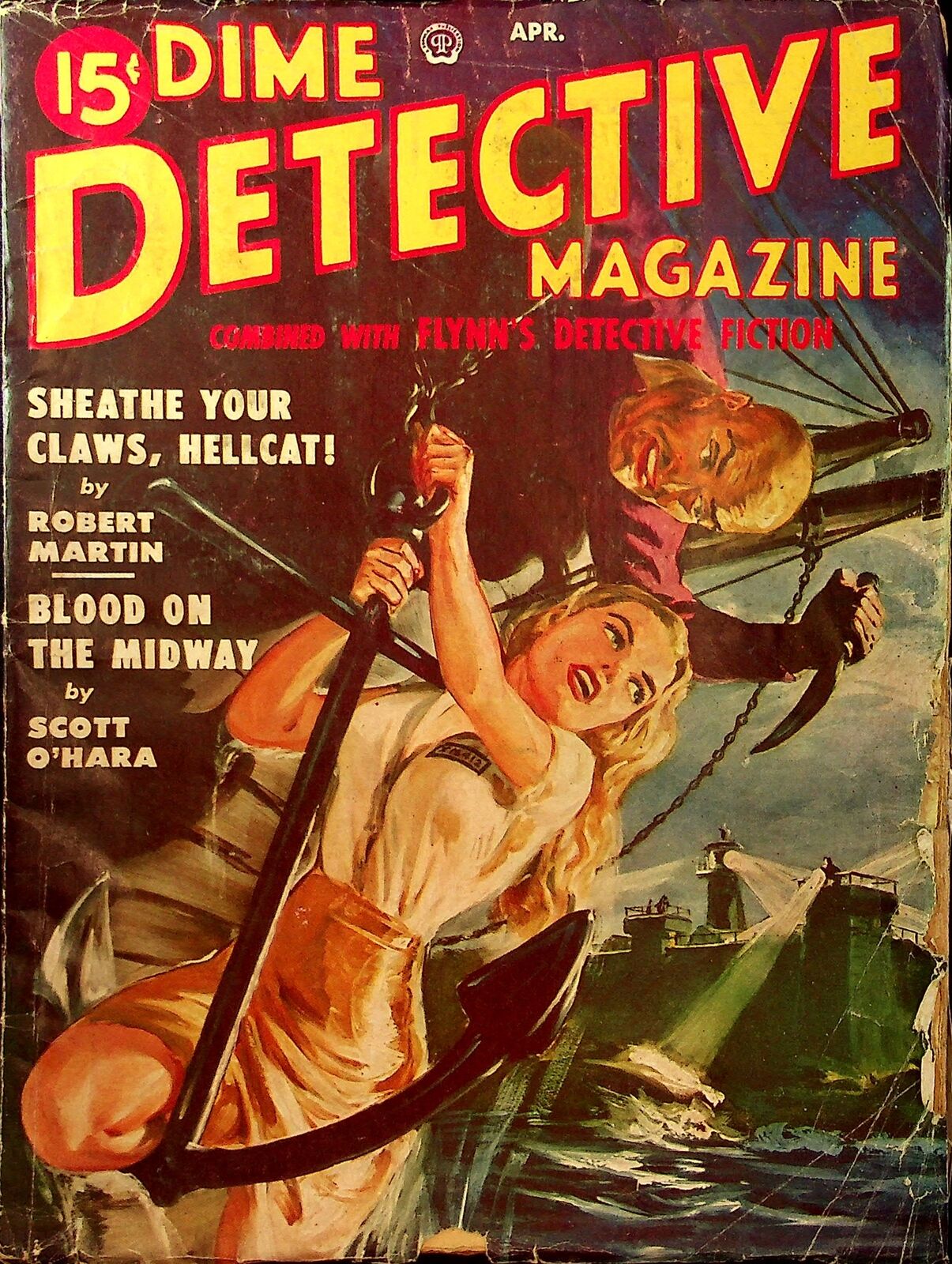 Dime Detective Magazine Pulp Apr 1950 Vol. 62 #4 VG
