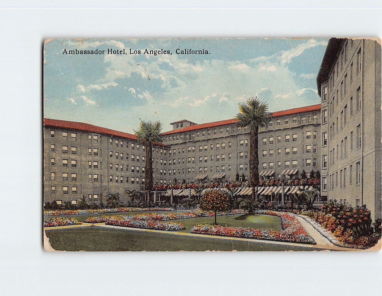 Postcard Ambassador Hotel, Los Angeles, California