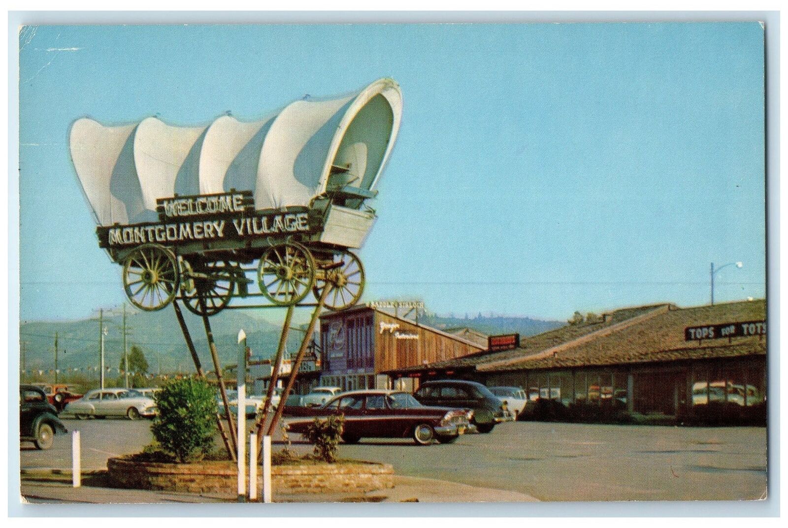 c1960's Montgomery Village The Redwood Empire Santa Rose California CA Postcard