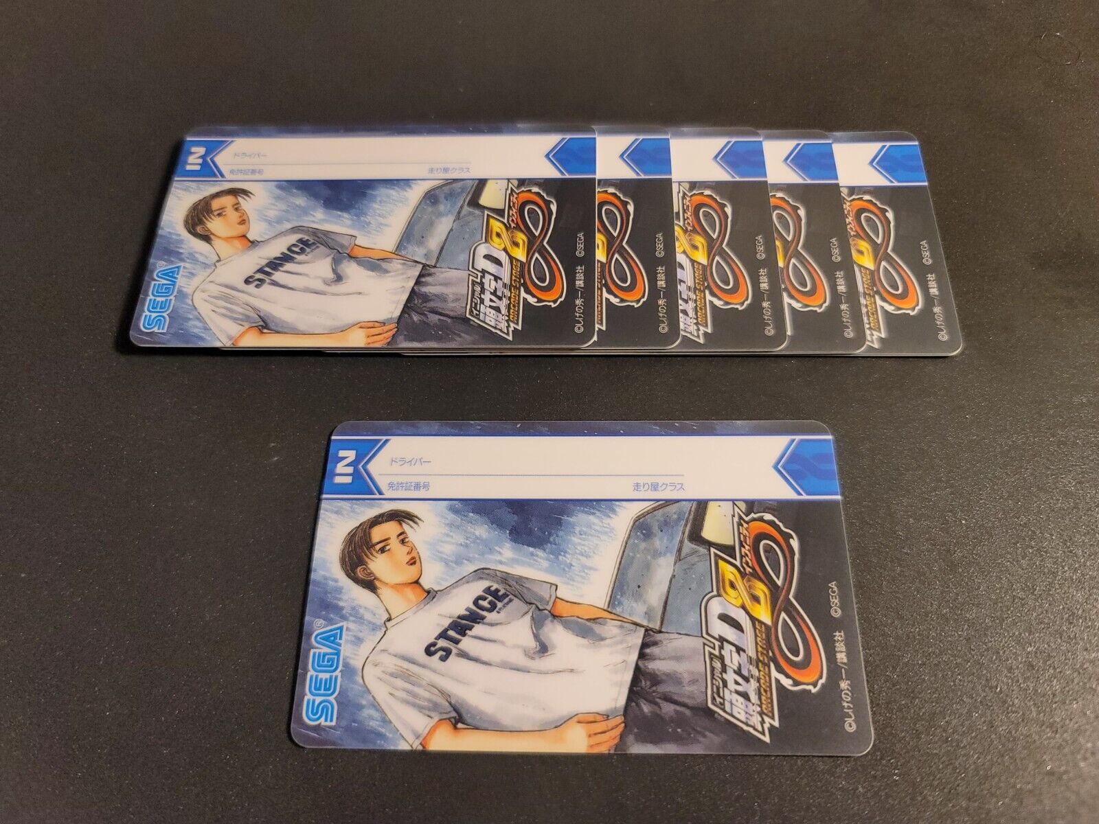 Initial D Arcade Stage 8 Driver's License Card (New) - Single Card 