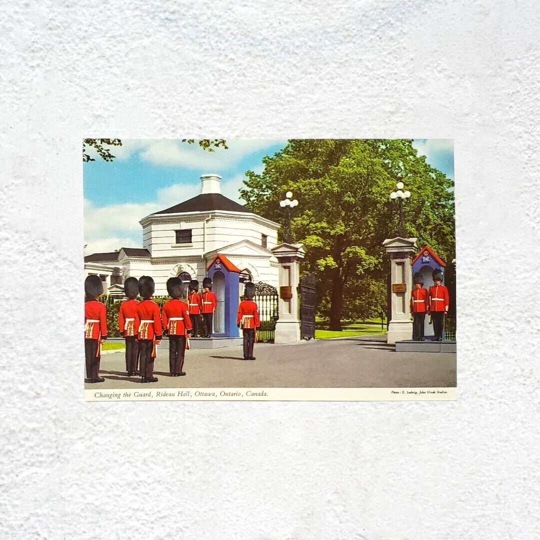 Changing Guard Rideau Hall Ottawa Ontario Canada Postcard
