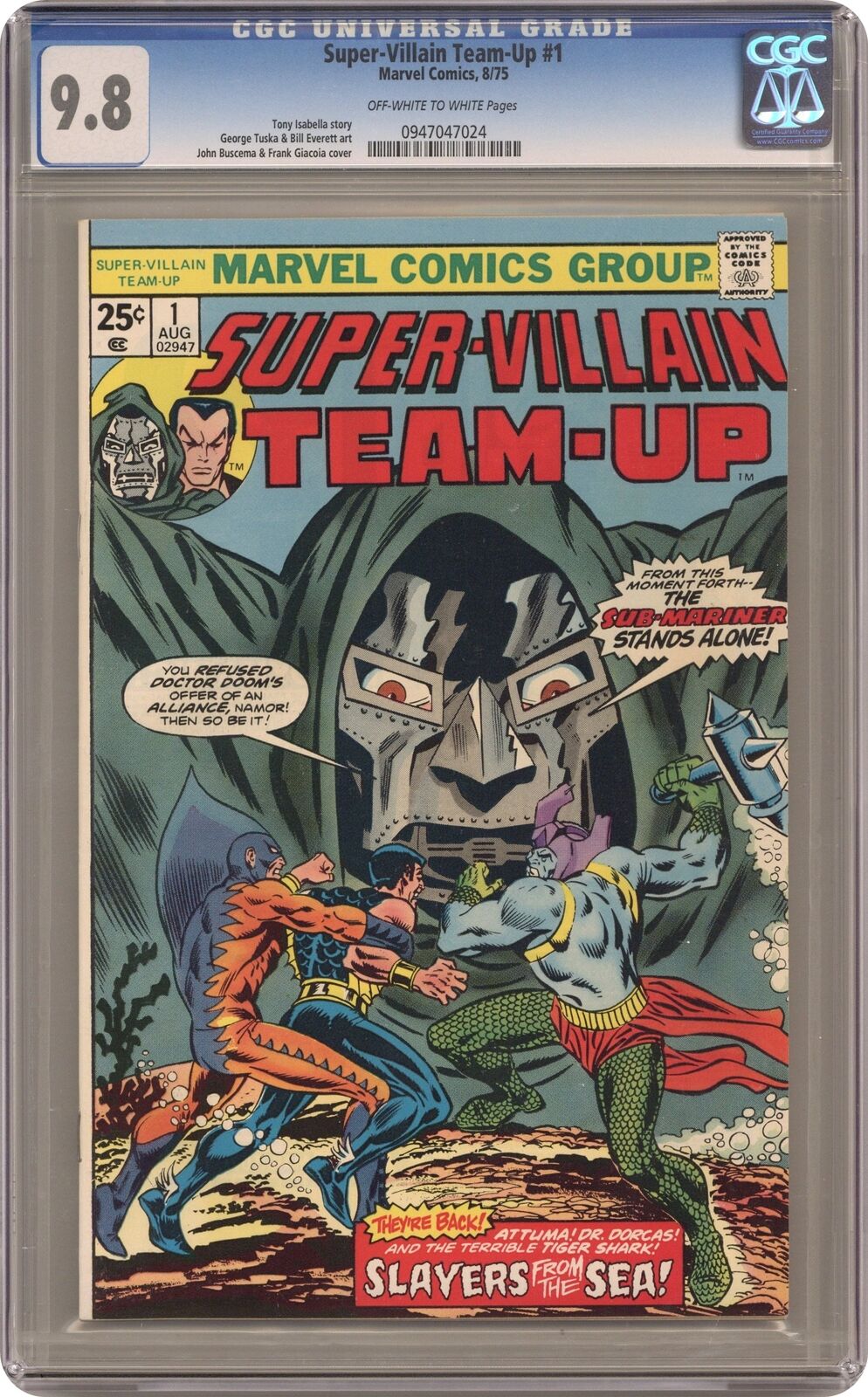 Super-Villain Team-Up #1 CGC 9.8 1975 0947047024
