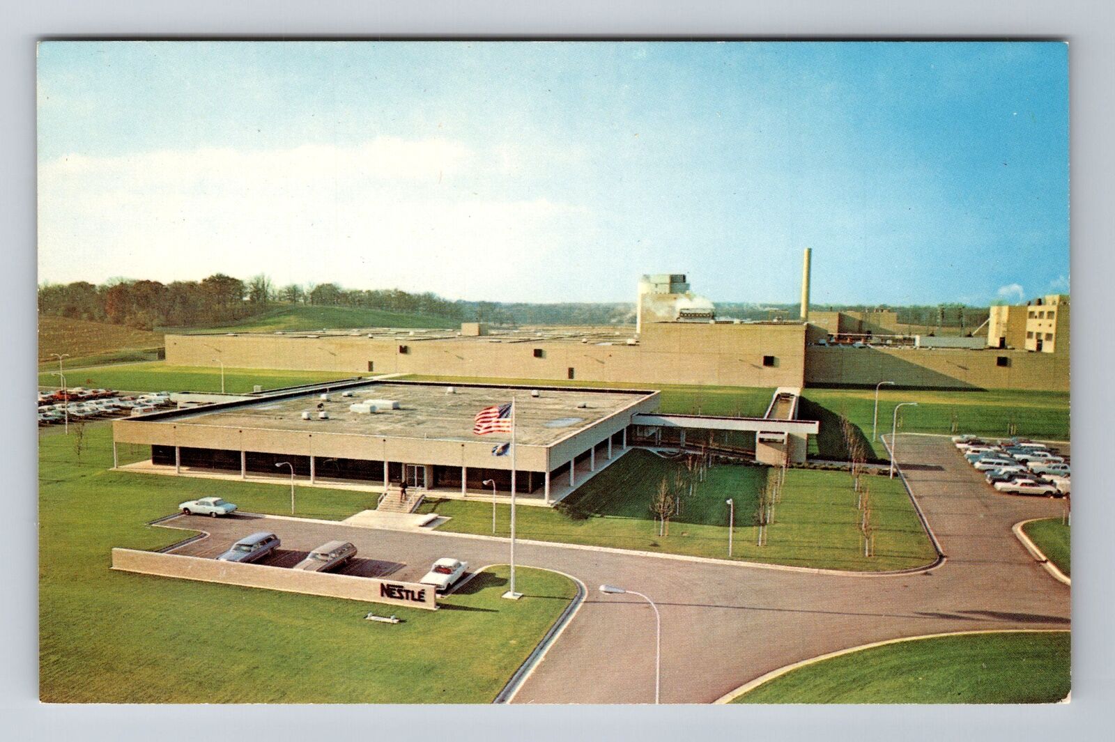 Burlington WI-Wisconsin, Nestle Chocolate Factory, Vintage Souvenir Postcard