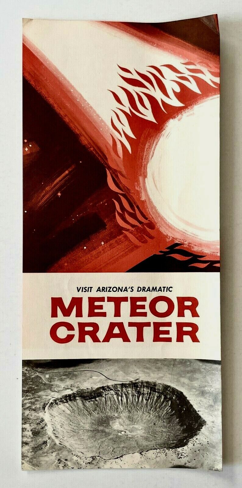 1970s Meteor Crater Arizona Vintage Travel Brochure Winslow Meteorite Tourist AZ